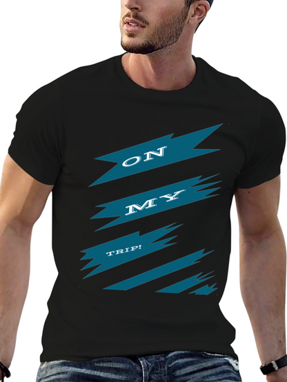 On My Trip Graphic Tee - Black