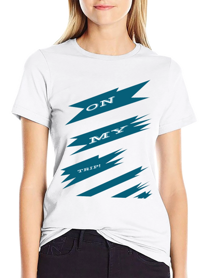 On My Trip Graphic Tee - Black