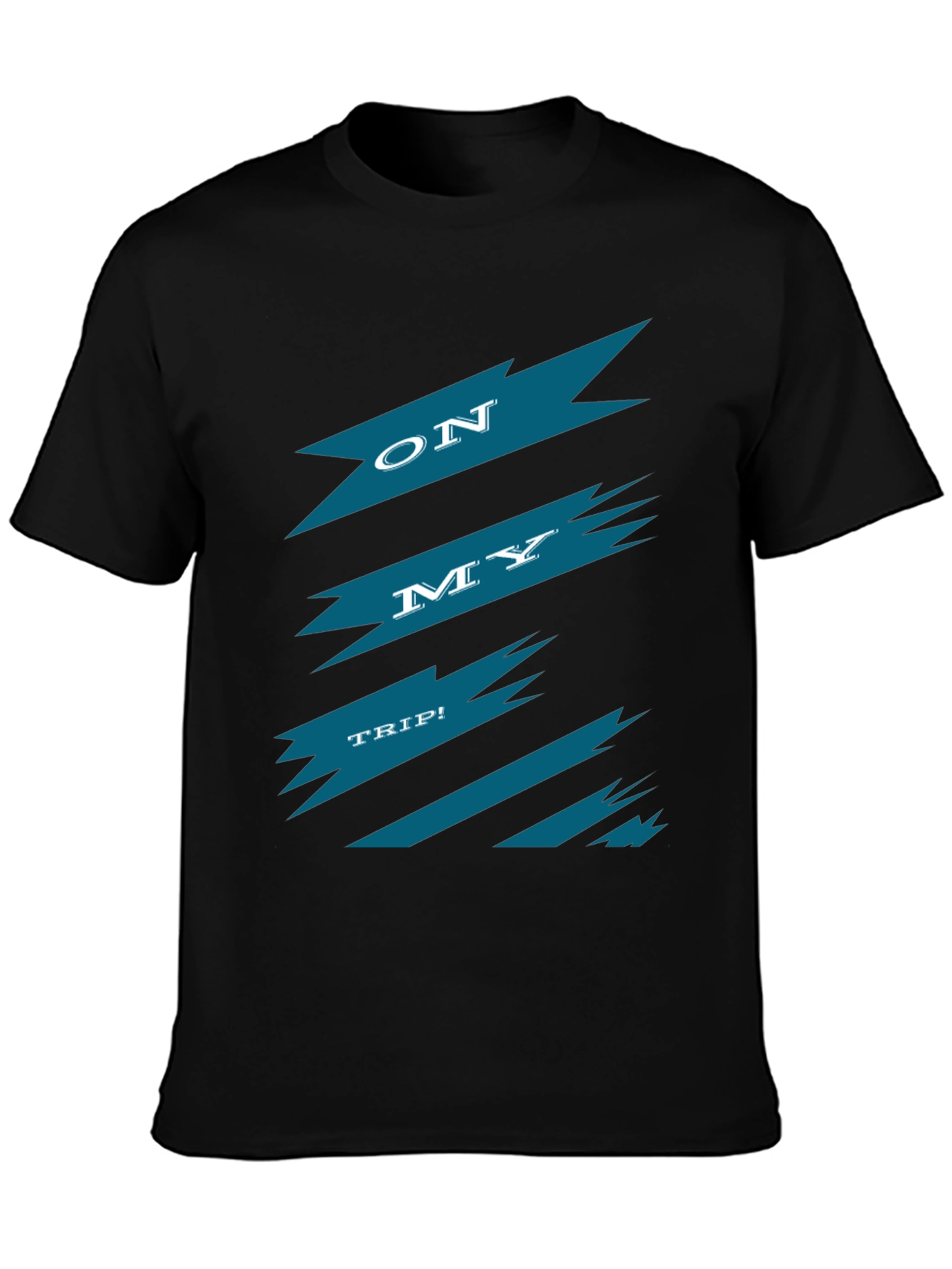 On My Trip Graphic Tee - Black