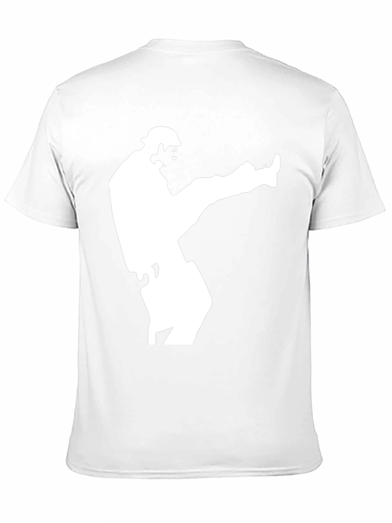 Karate Kick Graphic Tee - Black Cotton T-Shirt