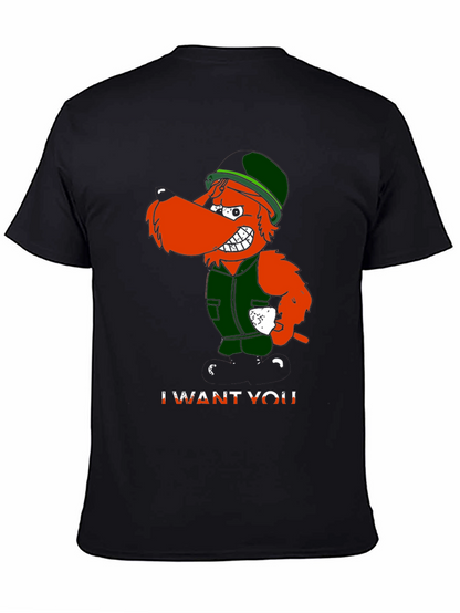 Irish Uncle Sam I Want You Black T-Shirt