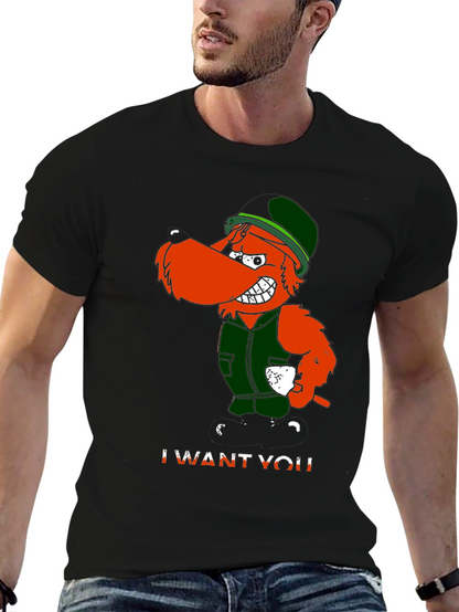 Irish Uncle Sam I Want You Black T-Shirt