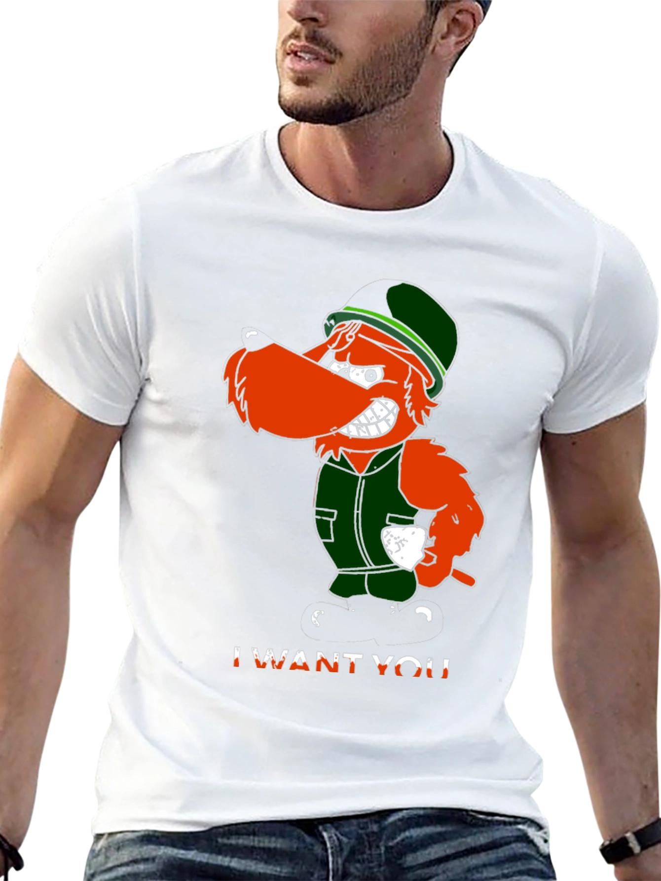 Irish Uncle Sam I Want You Black T-Shirt