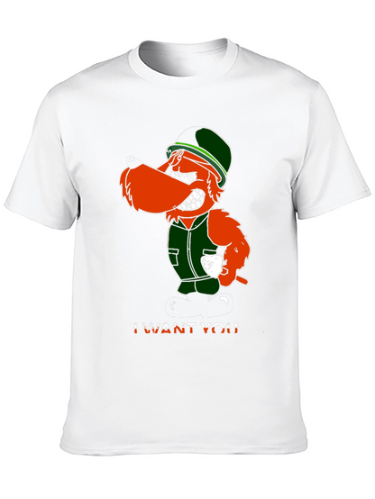Irish Uncle Sam I Want You Black T-Shirt