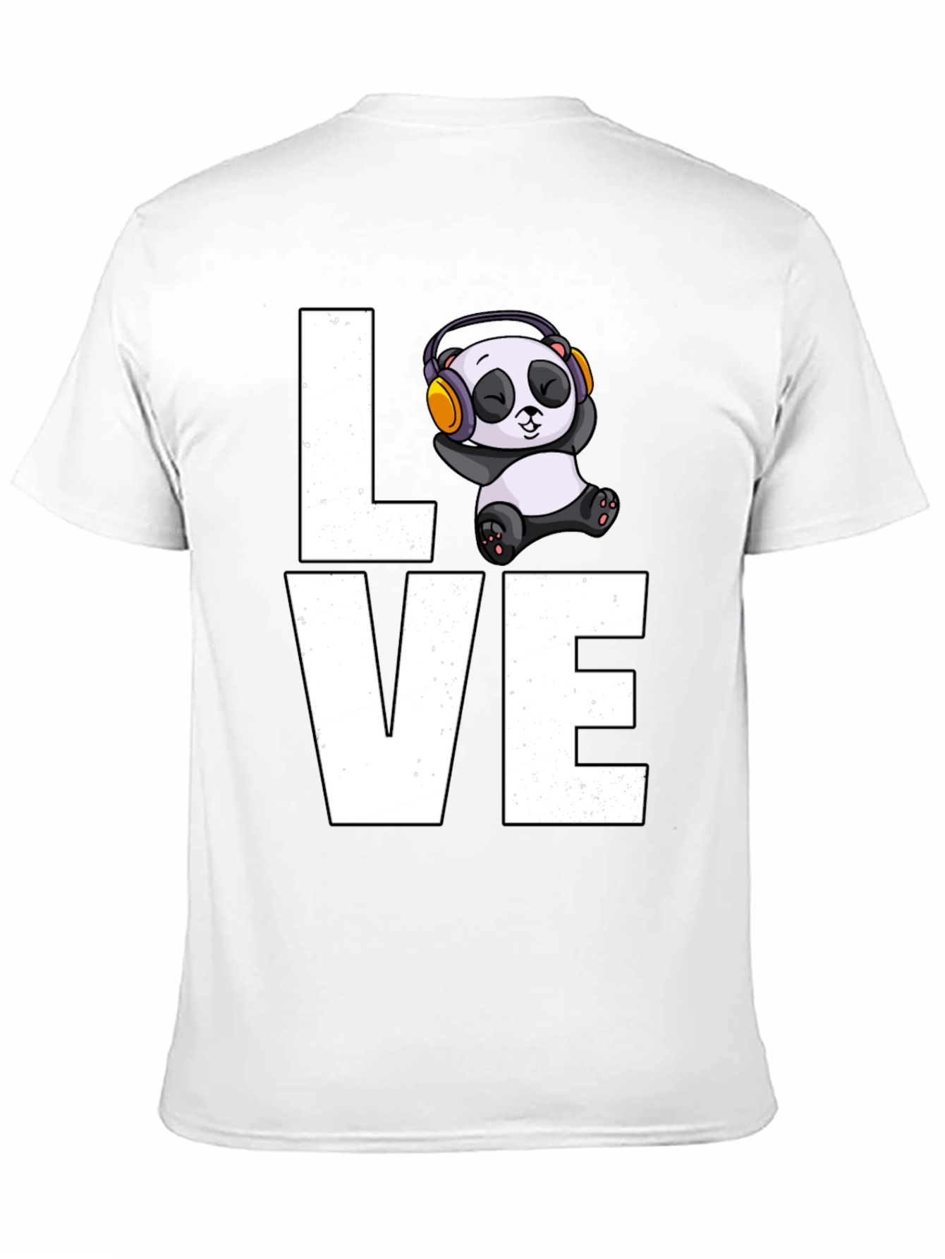 Love Panda T-Shirt - Mens Black Graphic Tee