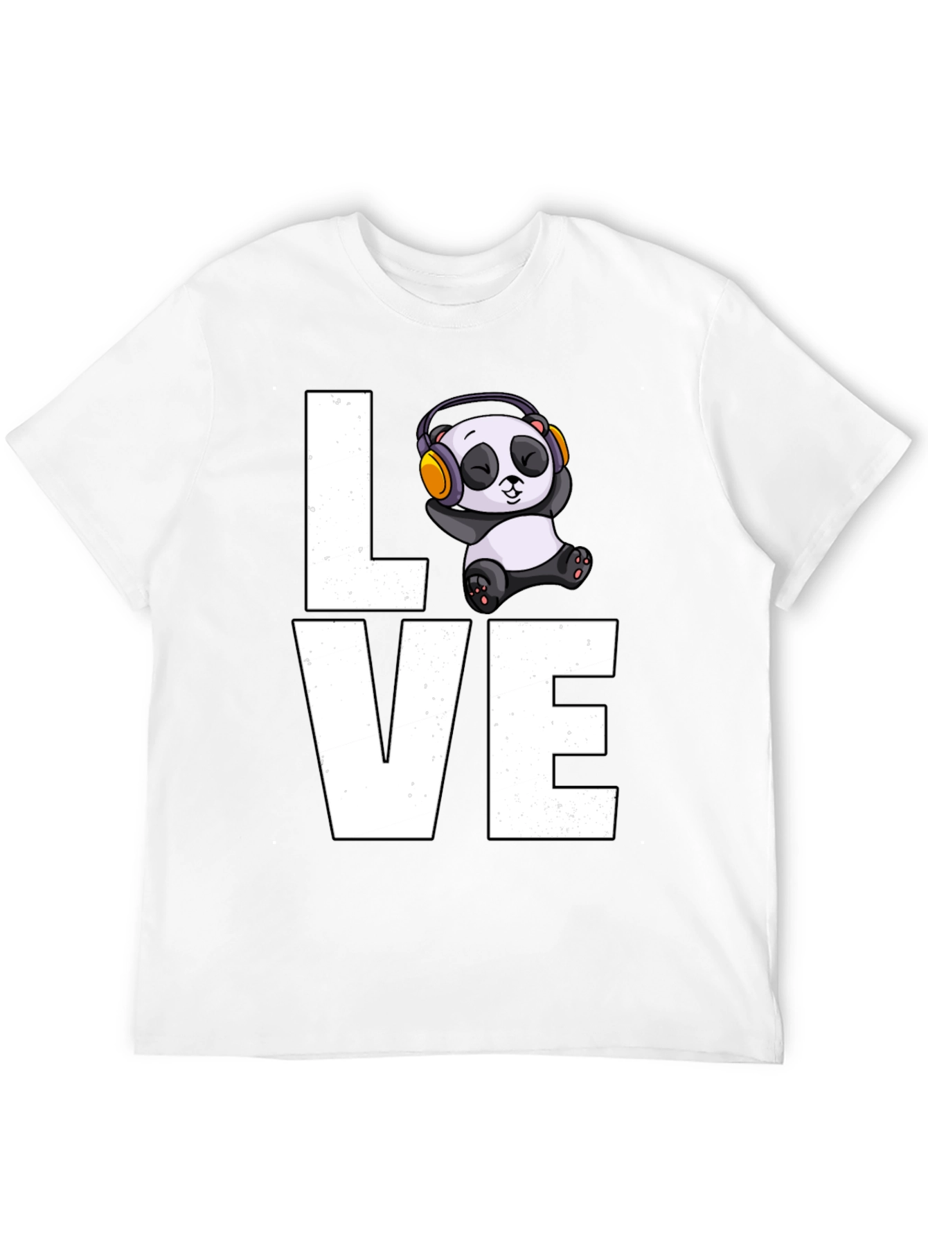 Love Panda T-Shirt - Mens Black Graphic Tee