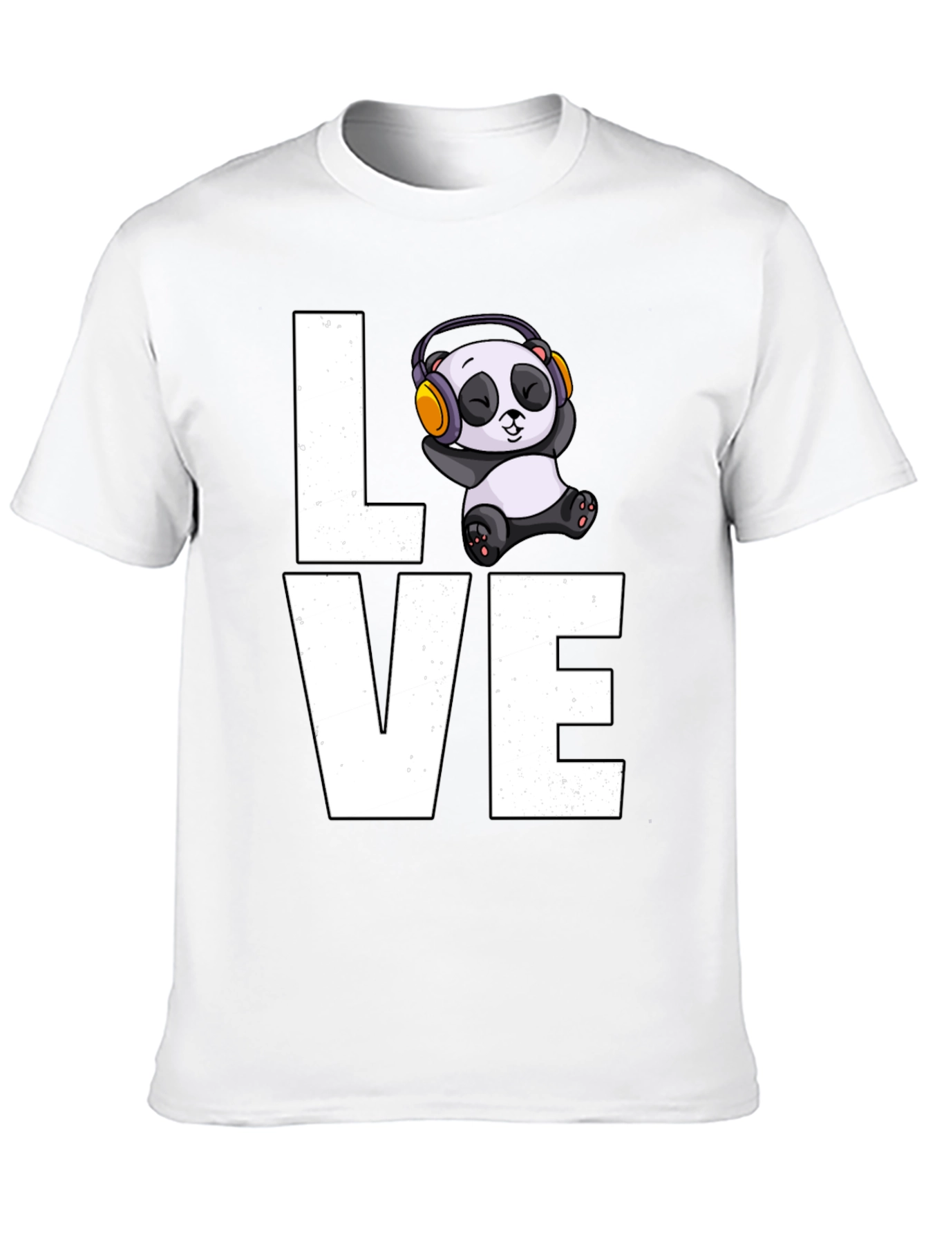 Love Panda T-Shirt - Mens Black Graphic Tee