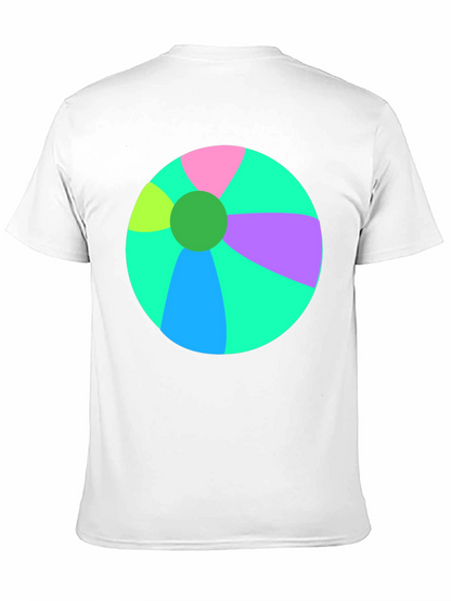 Fun Beach Ball Graphic Tee - Black Casual Shirt