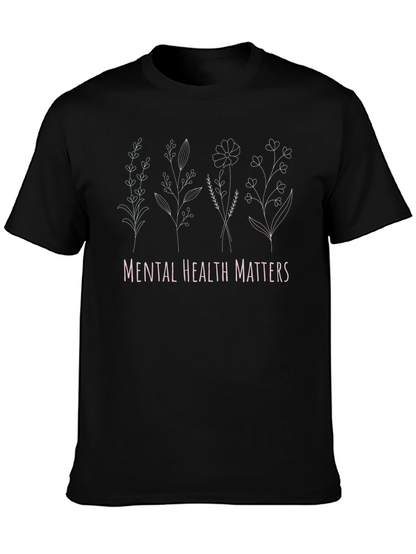 Mental Health Matters Floral T-Shirt