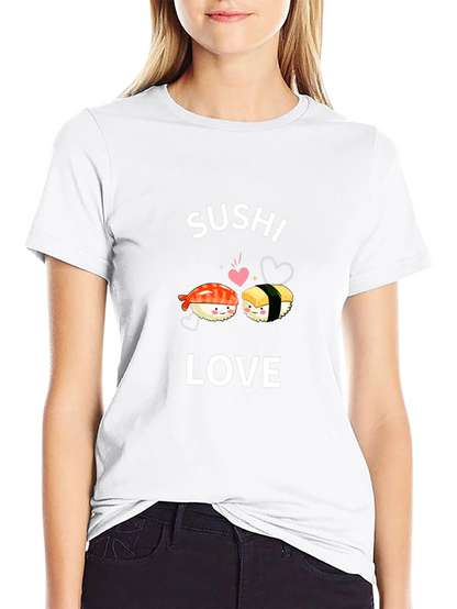 Sushi Love Graphic Tee - Cute Foodie T-Shirt