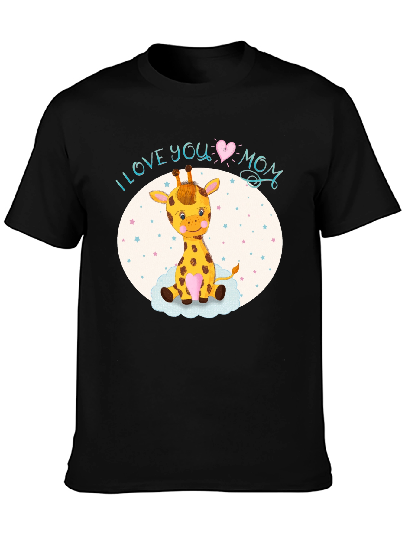 I Love You Mom Giraffe T-Shirt