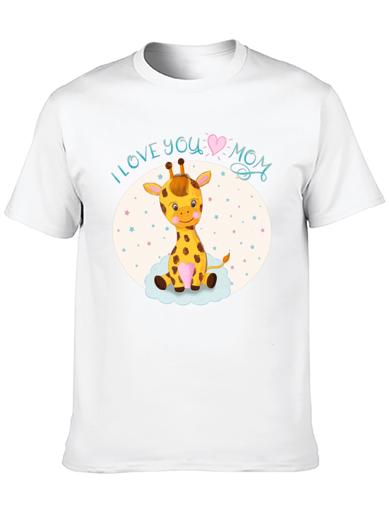 I Love You Mom Giraffe T-Shirt