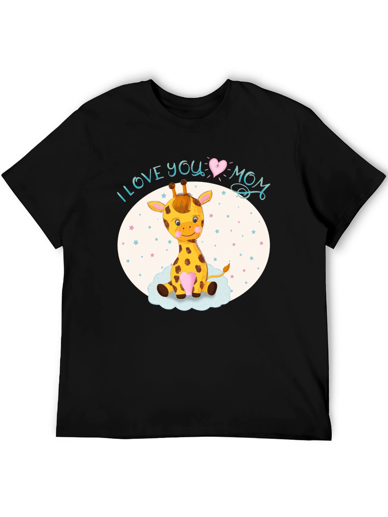 I Love You Mom Giraffe T-Shirt