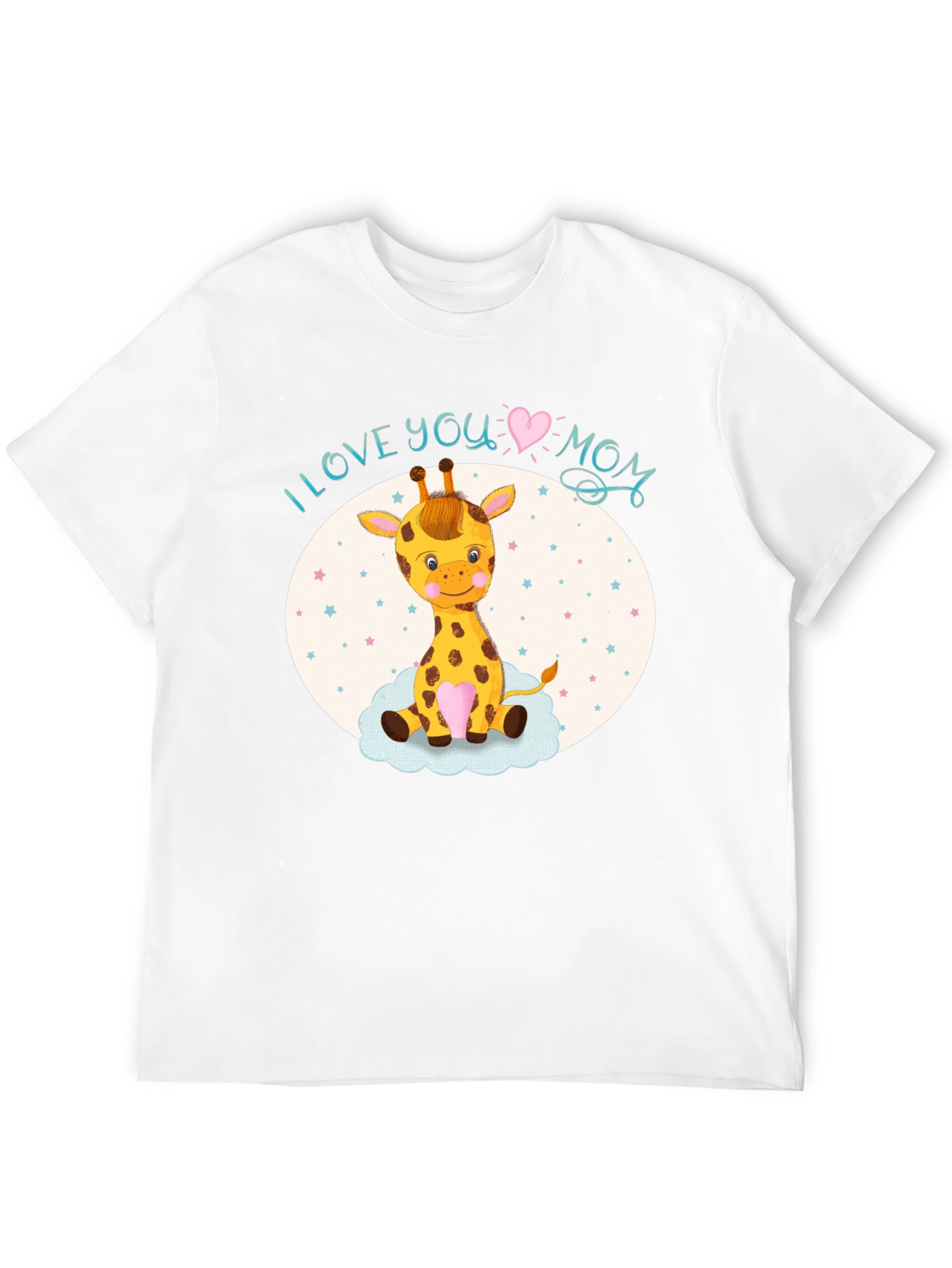 I Love You Mom Giraffe T-Shirt