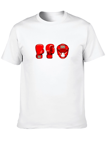 EGO Boxing Gloves and Headgear Black T-Shirt