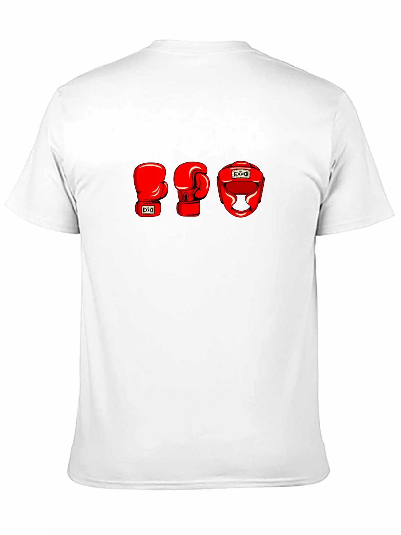 EGO Boxing Gloves and Headgear Black T-Shirt