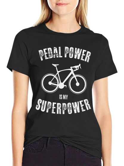 Pedal Power Superpower Cycling T-Shirt
