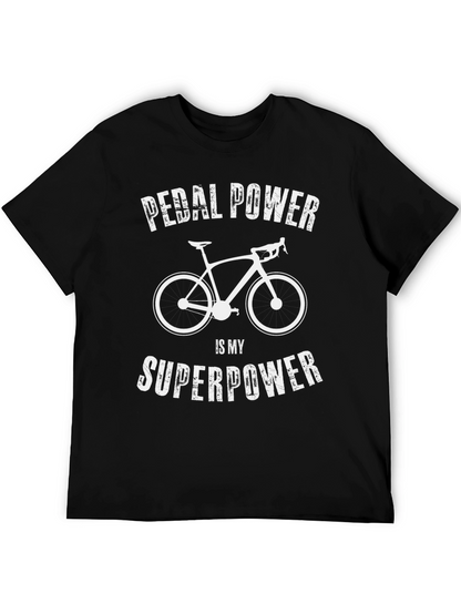 Pedal Power Superpower Cycling T-Shirt