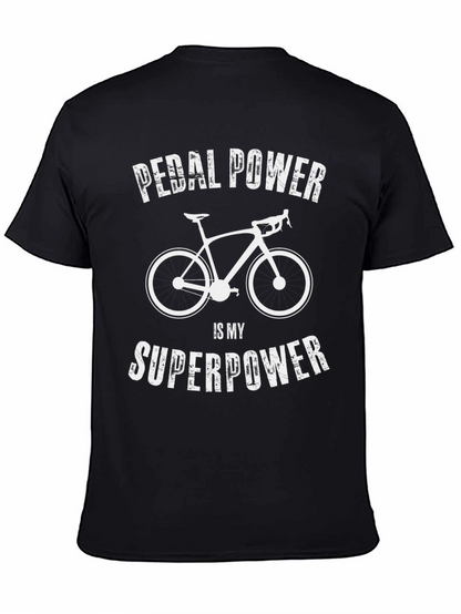 Pedal Power Superpower Cycling T-Shirt