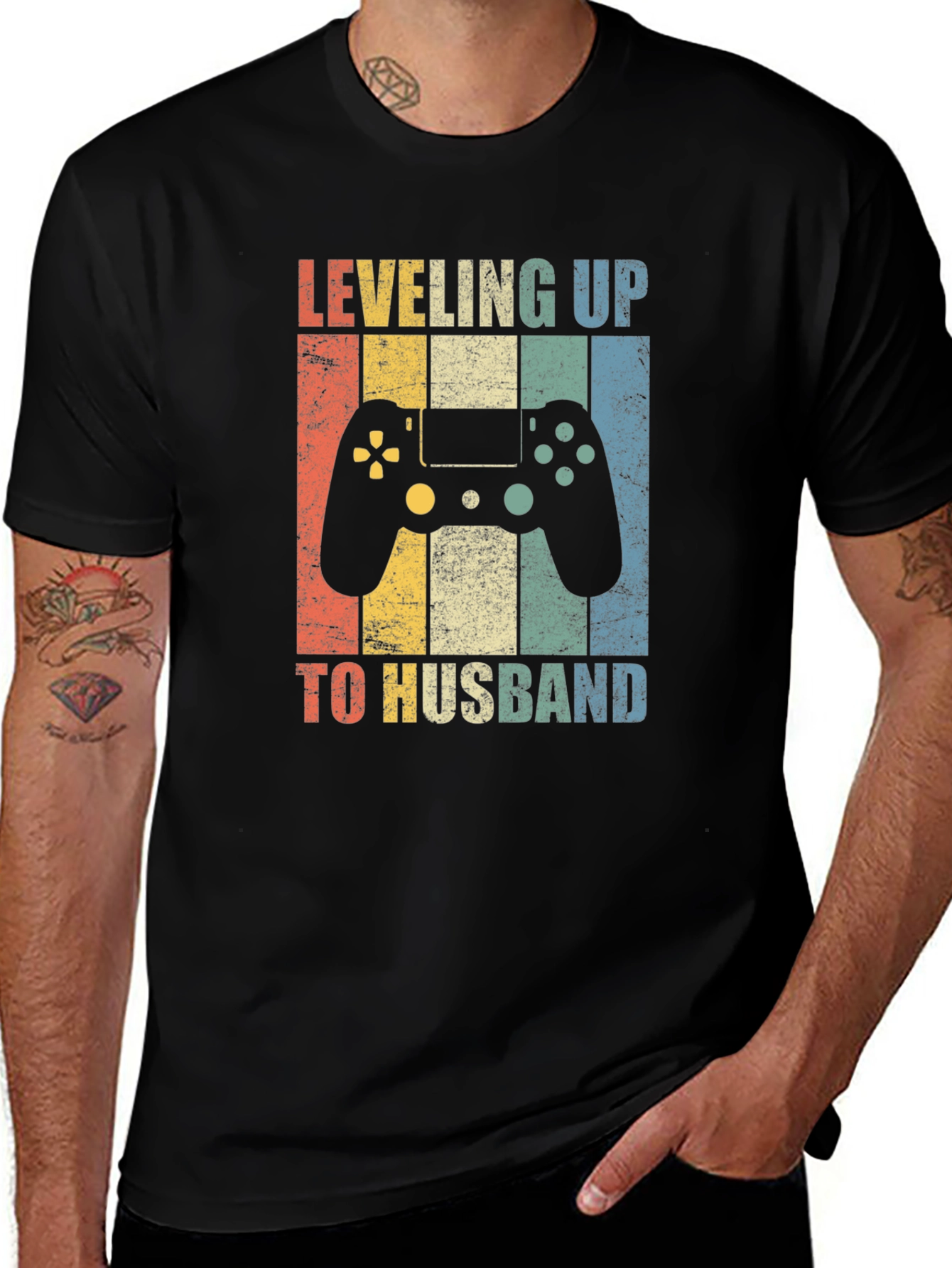 Leveling Up to Husband Graphic Tee