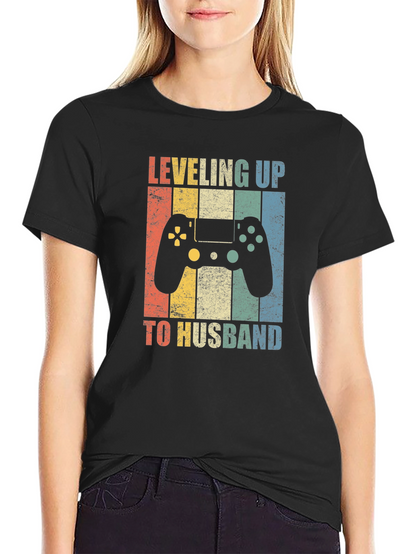Leveling Up to Husband Graphic Tee