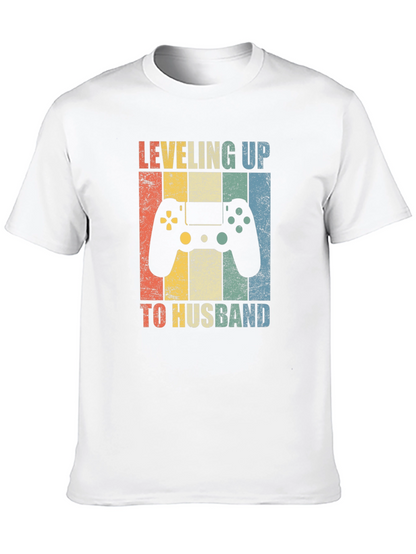Leveling Up to Husband Graphic Tee