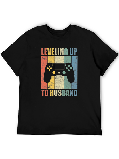 Leveling Up to Husband Graphic Tee