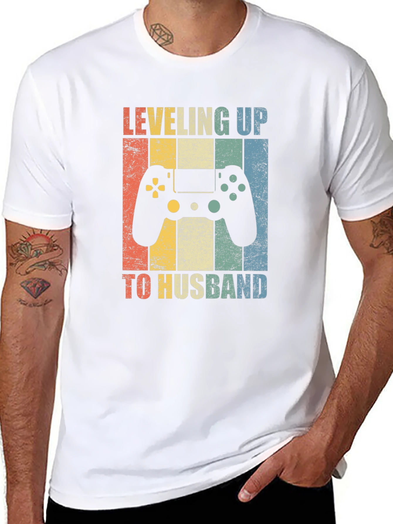Leveling Up to Husband Graphic Tee
