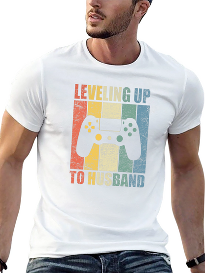 Leveling Up to Husband Graphic Tee