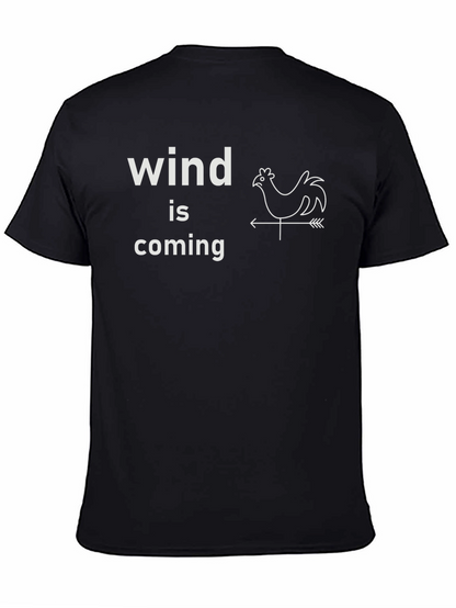 Funny Wind Is Coming Chicken Weathervane T-Shirt
