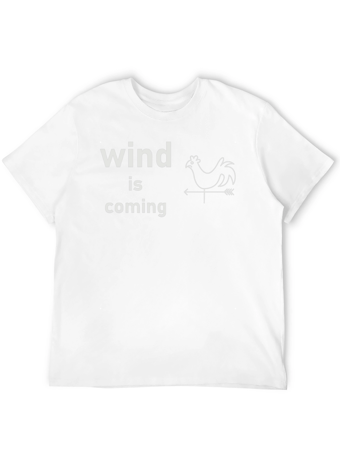 Funny Wind Is Coming Chicken Weathervane T-Shirt