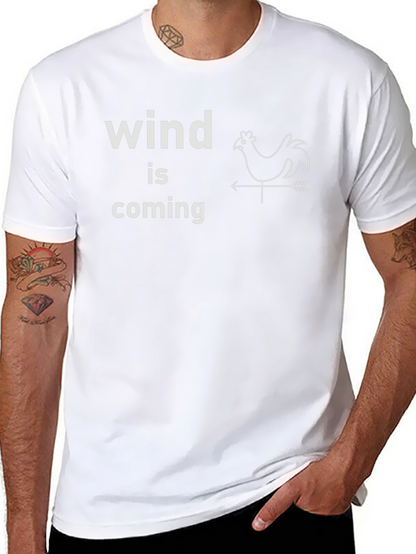Funny Wind Is Coming Chicken Weathervane T-Shirt
