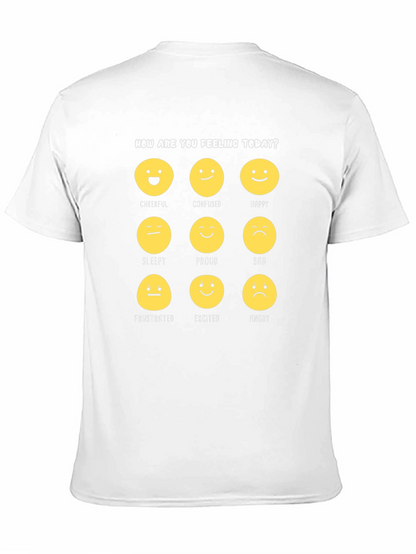 Emotion Faces Graphic T-Shirt: How Are You Feeling Today?