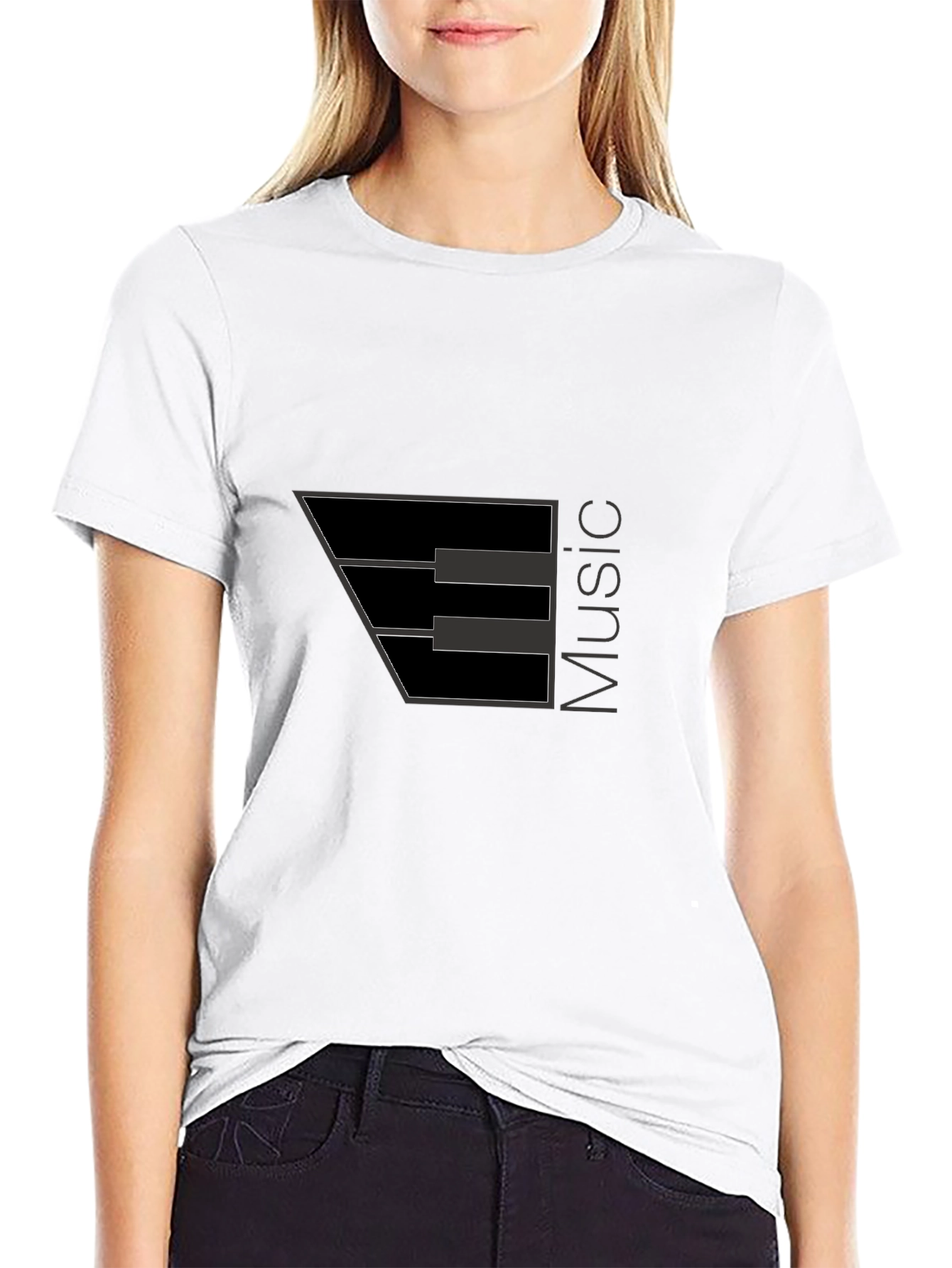 Music Note Black T-Shirt - Stylish Musician Apparel