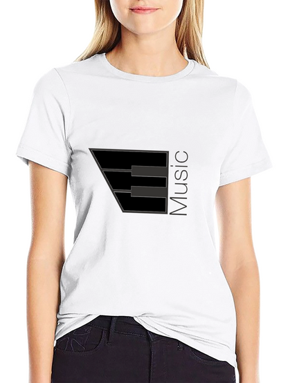 Music Note Black T-Shirt - Stylish Musician Apparel