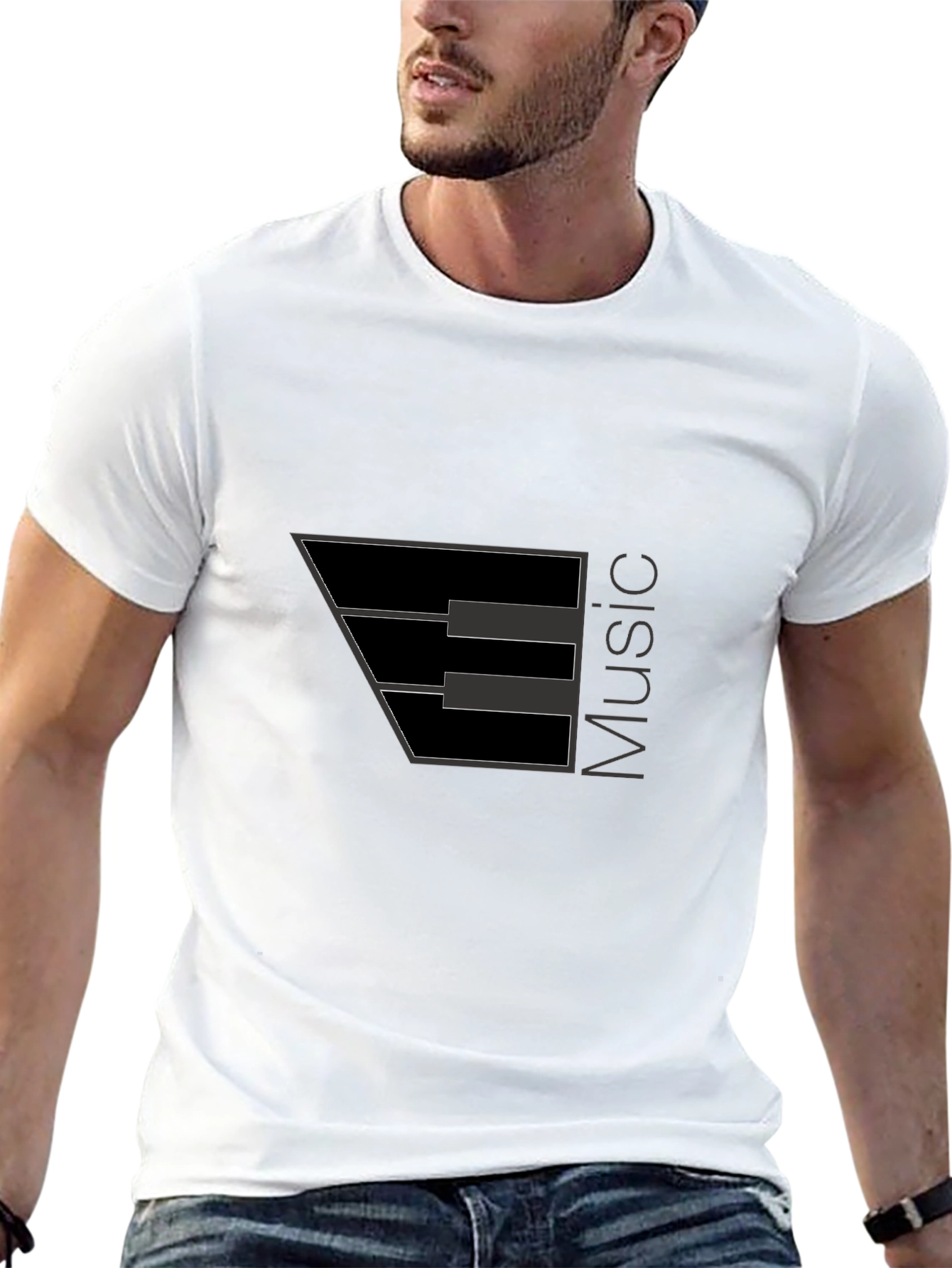 Music Note Black T-Shirt - Stylish Musician Apparel