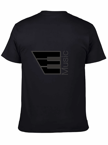 Music Note Black T-Shirt - Stylish Musician Apparel