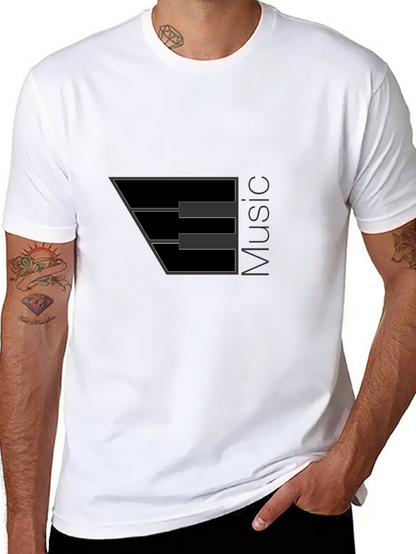 Music Note Black T-Shirt - Stylish Musician Apparel
