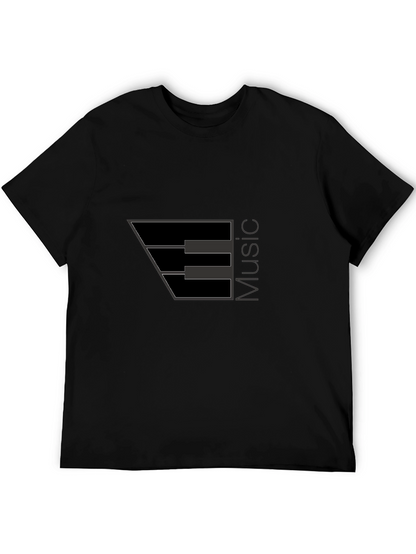 Music Note Black T-Shirt - Stylish Musician Apparel