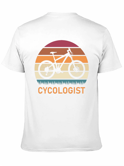 Cycologist T-Shirt - Mountain Bike Sunset Graphic Tee