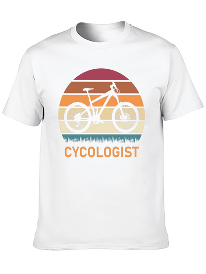Cycologist T-Shirt - Mountain Bike Sunset Graphic Tee