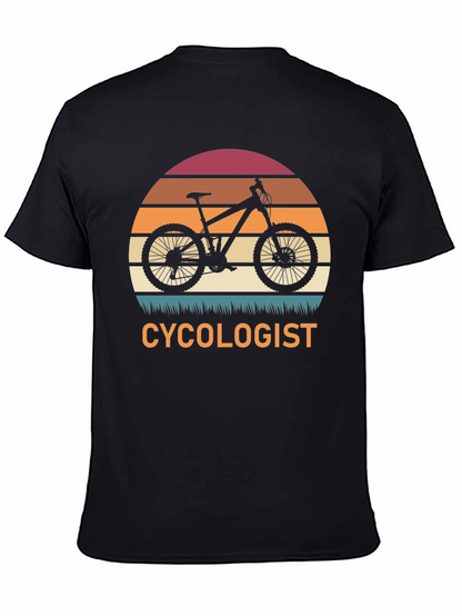 Cycologist T-Shirt - Mountain Bike Sunset Graphic Tee