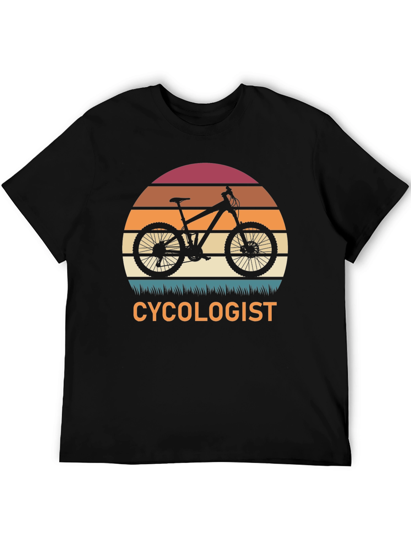 Cycologist T-Shirt - Mountain Bike Sunset Graphic Tee