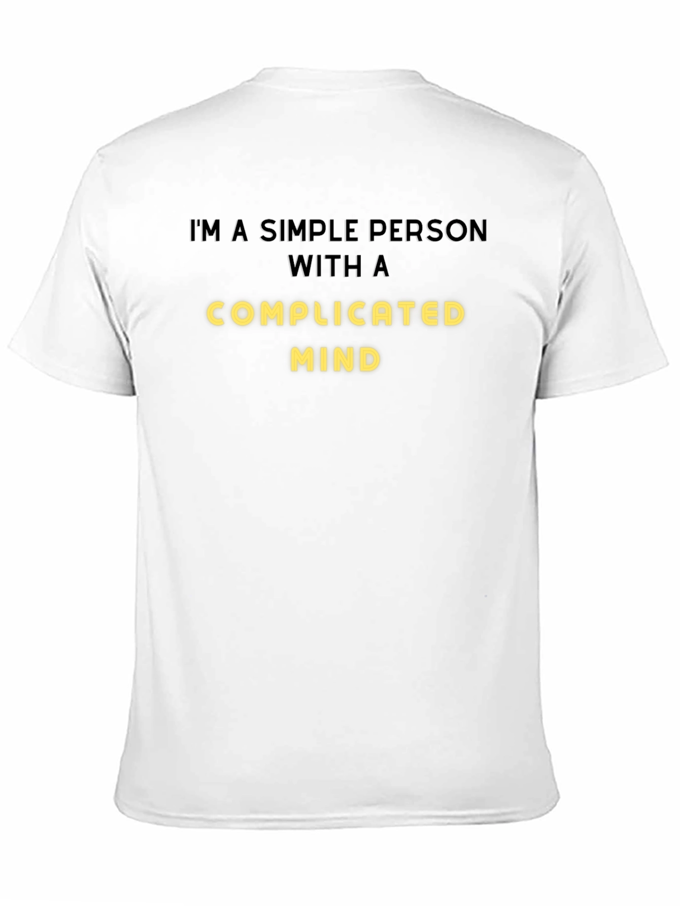 Simple Person Complicated Mind Graphic Tee - Black