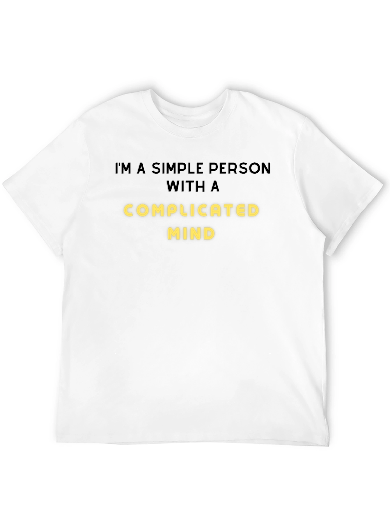 Simple Person Complicated Mind Graphic Tee - Black