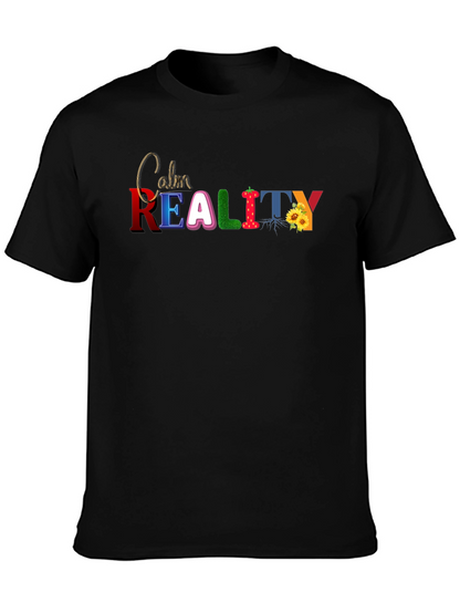 Calm Reality Graphic T-Shirt - Black