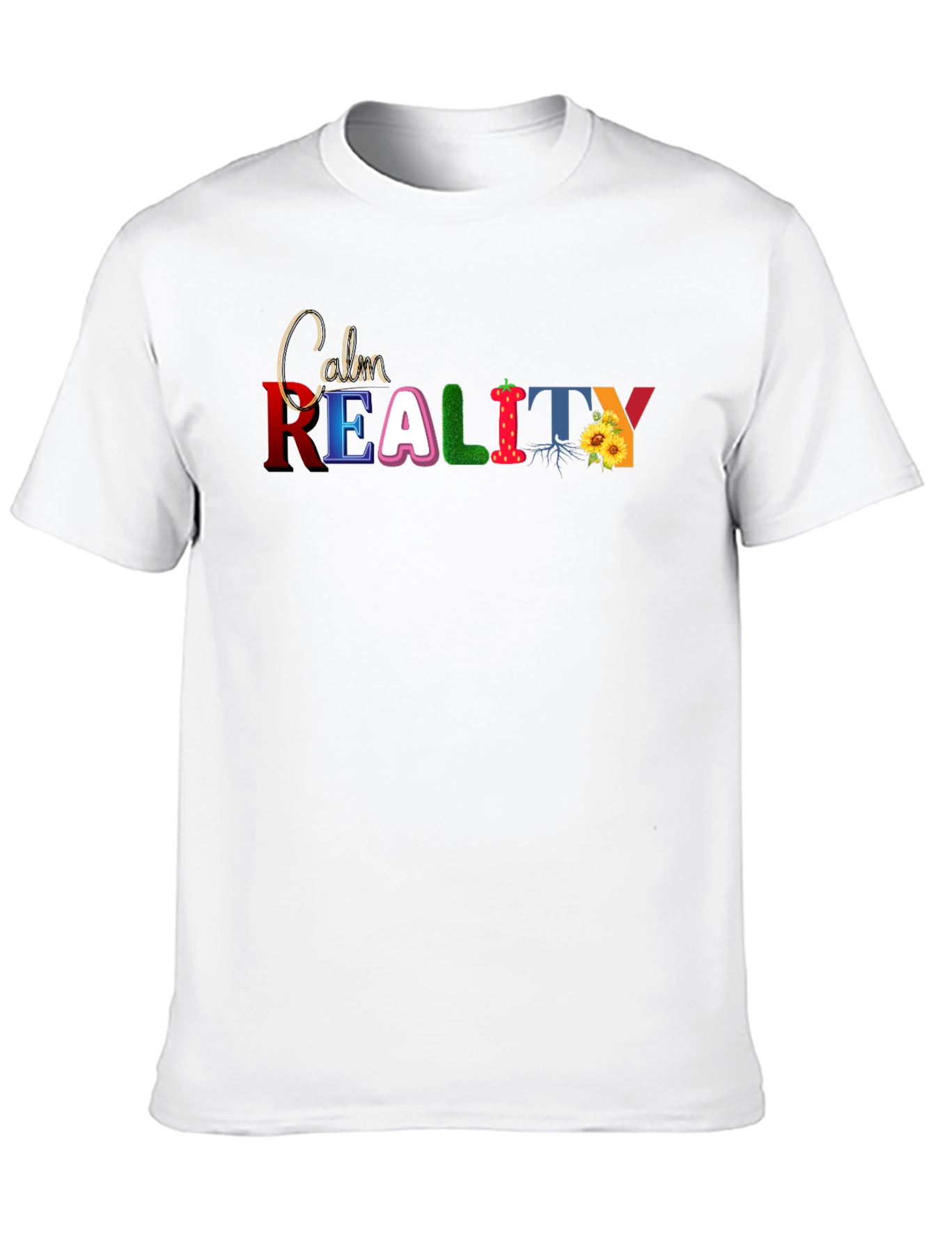Calm Reality Graphic T-Shirt - Black