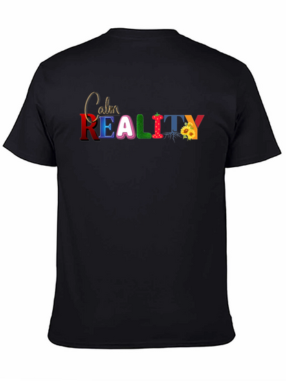 Calm Reality Graphic T-Shirt - Black