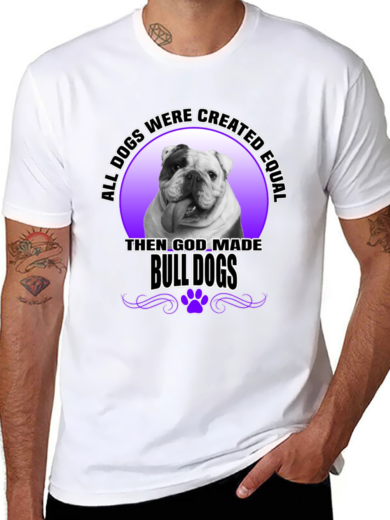 Bulldog T-Shirt: All Dogs are Created Equal