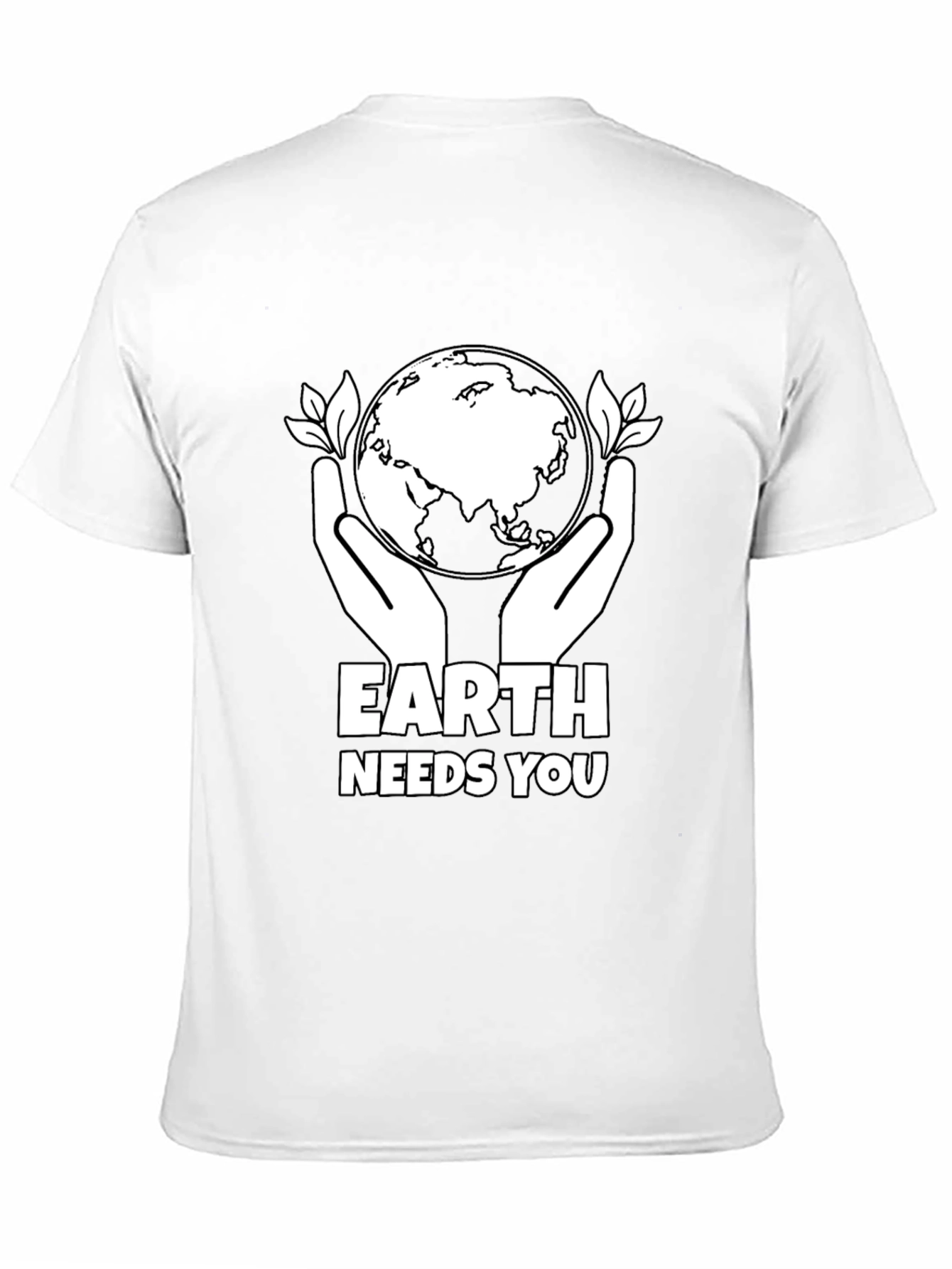 Earth Needs You Graphic T-Shirt - Black
